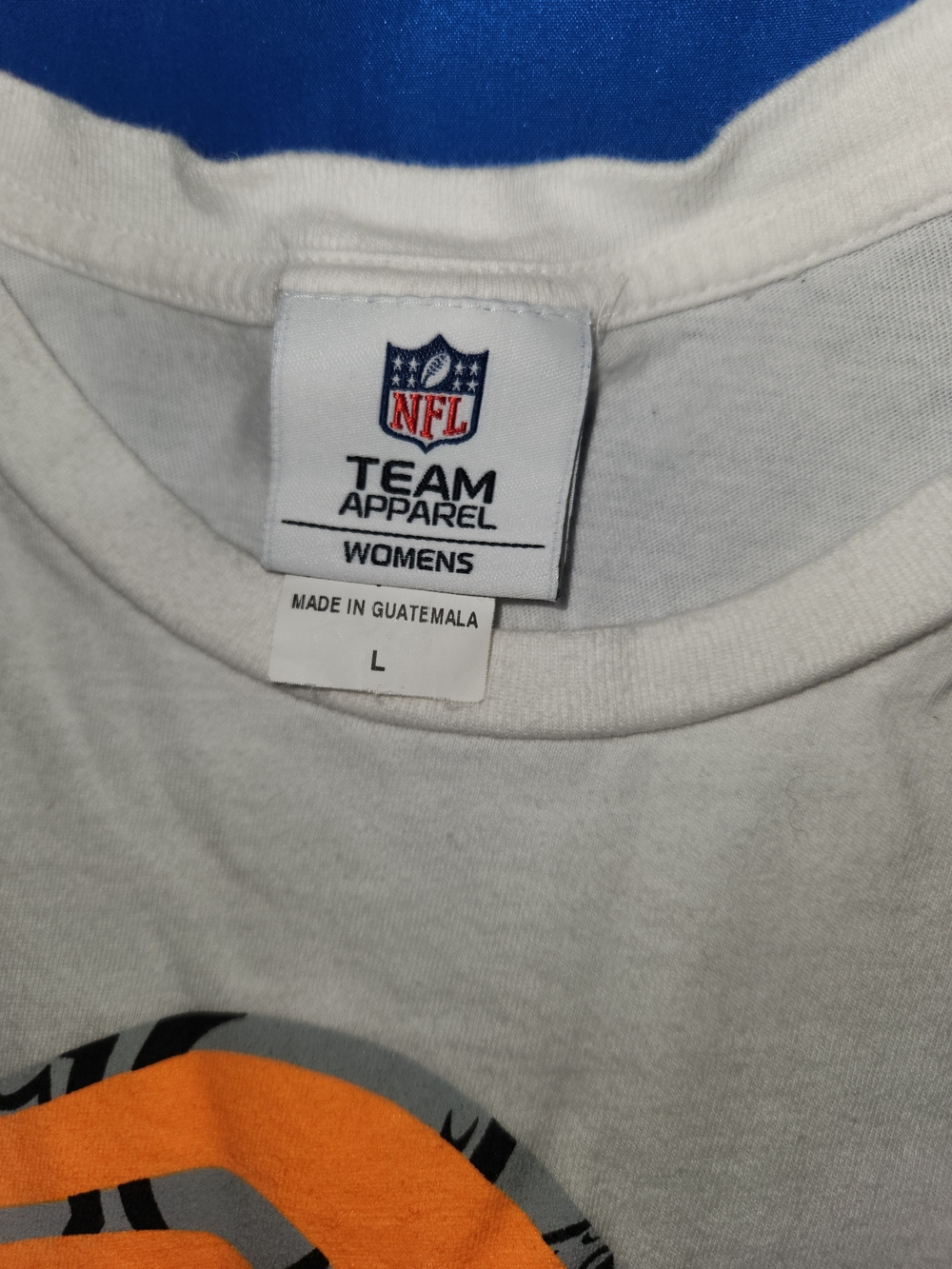 NFL Denver Broncos White Graphic Tee with Orange Logo - Picture 2 of 4